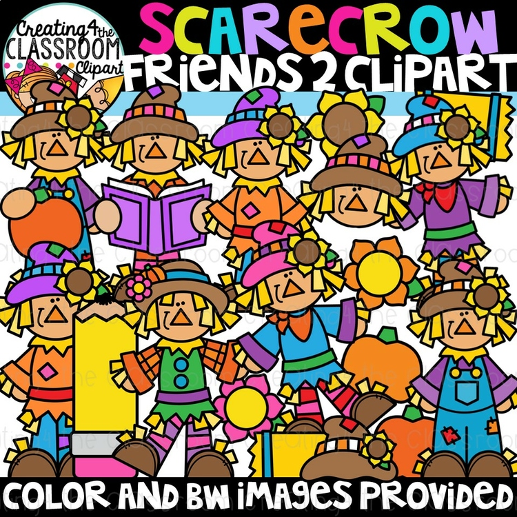 Scarecrow Clipart {Autumn Clipart}