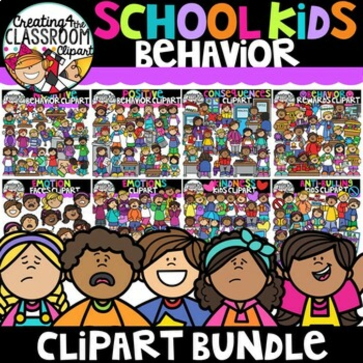 Behavior Clipart Bundle {Positive and Negative Behavior}
