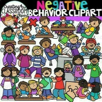 Behavior Clipart Bundle {Positive and Negative Behavior}, image 2