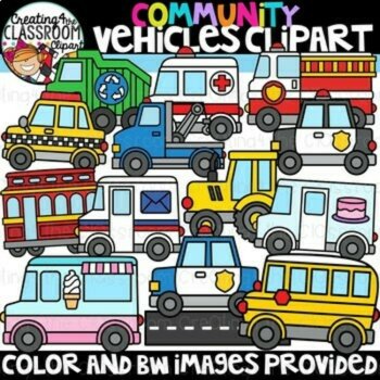 Transportation Clipart Bundle {Air, land, sea, community vehicles}, image 3