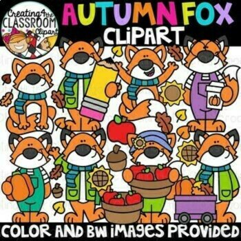 Fall Clipart Bundle | Autumn Clipart for Teacher resources, image 4