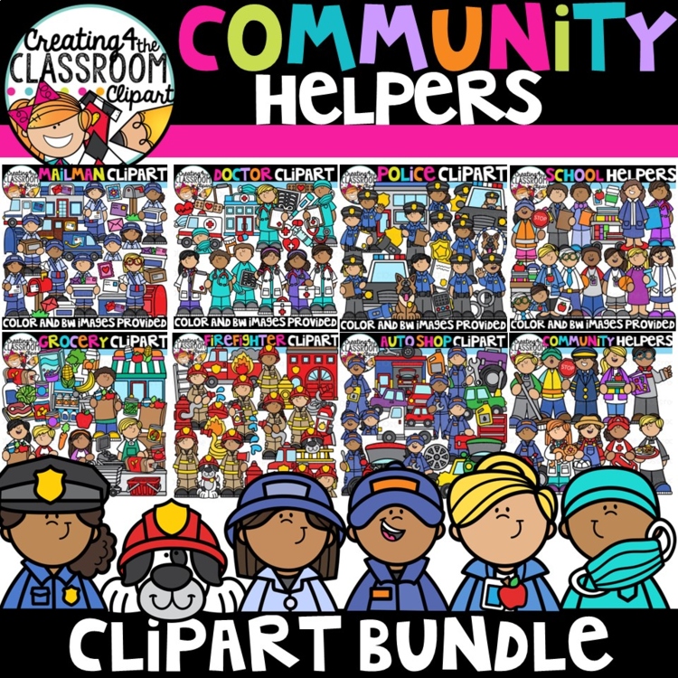 Community Helpers Clipart Bundle {Jobs and Occupations}