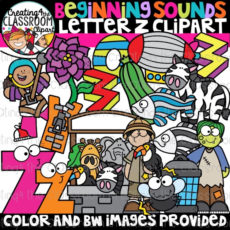 Letter Z Clipart {Alphabet Clipart}