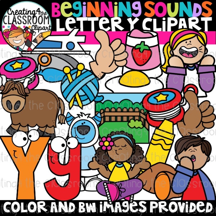 Letter Y Clipart {Alphabet Clipart}