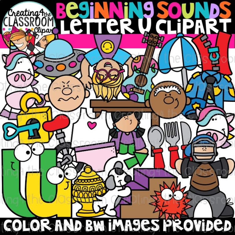 Letter U Clipart {Alphabet Clipart}