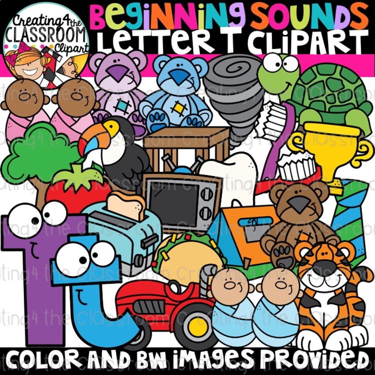 Letter T Clipart {Alphabet Clipart}
