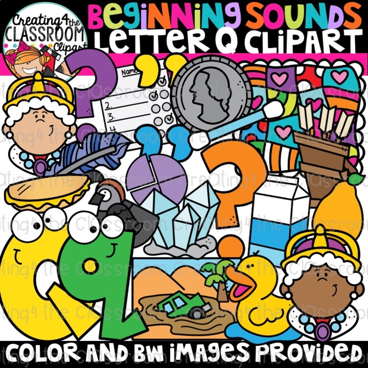 Letter Q Clipart {Alphabet Clipart}