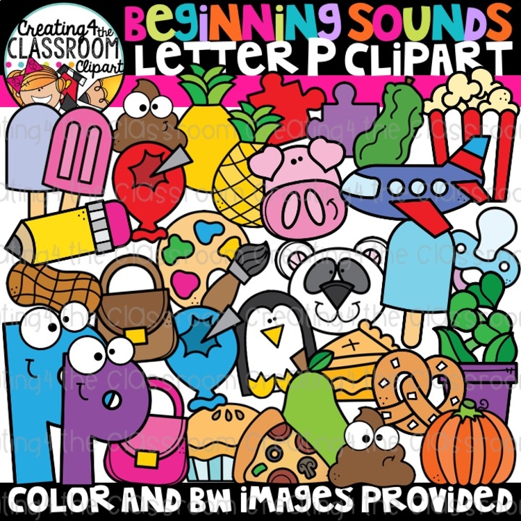 Letter P Clipart {Alphabet Clipart}