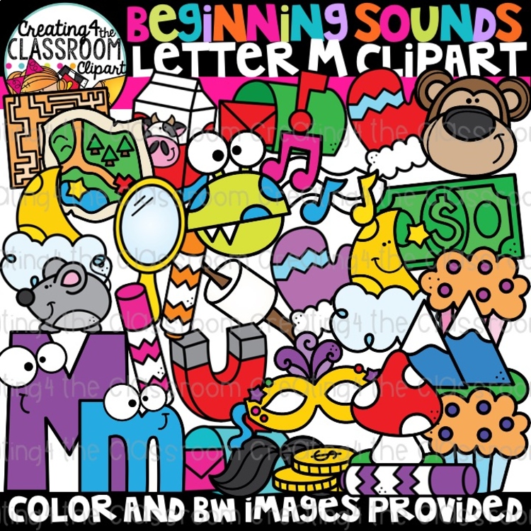 Letter M Clipart {Alphabet Clipart}