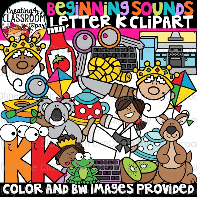 Letter K Clipart {Alphabet Clipart}