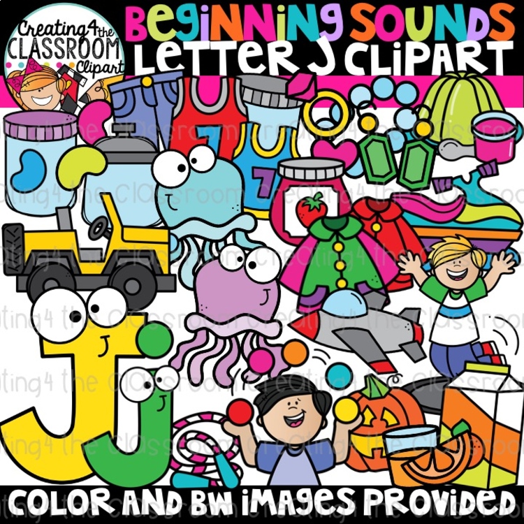 Letter J Clipart {Alphabet Clipart}