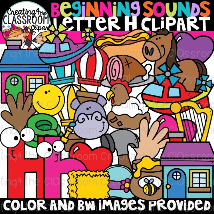 Letter H Clipart {Alphabet Clipart}