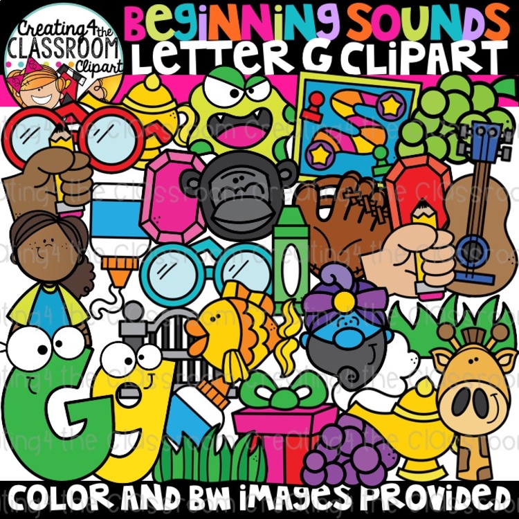Letter G Clipart {Alphabet Clipart}