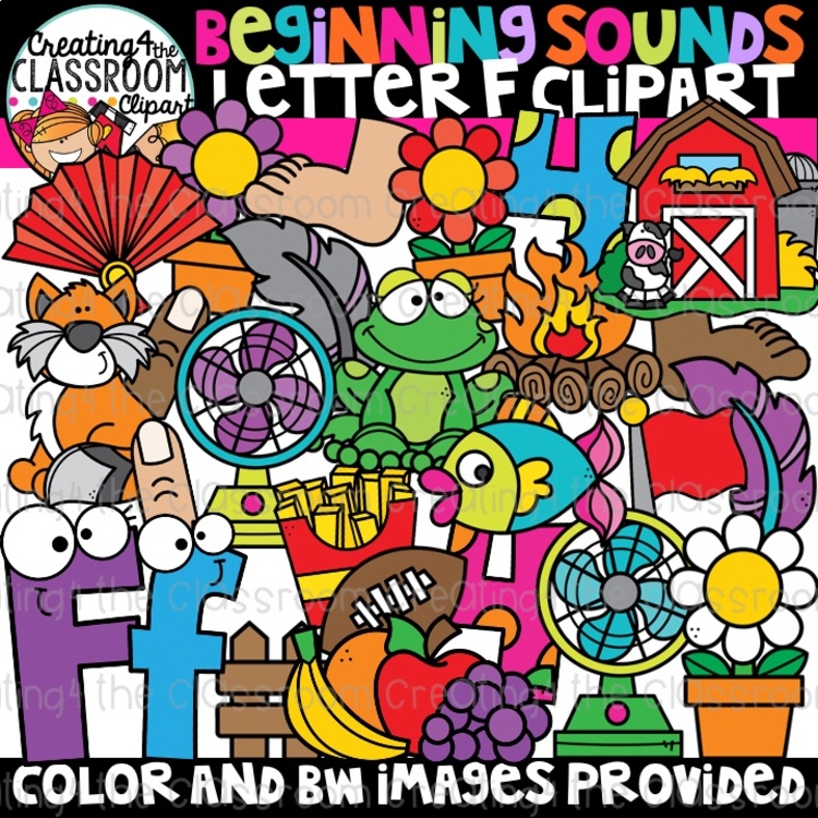 Letter F Clipart {Alphabet Clipart}