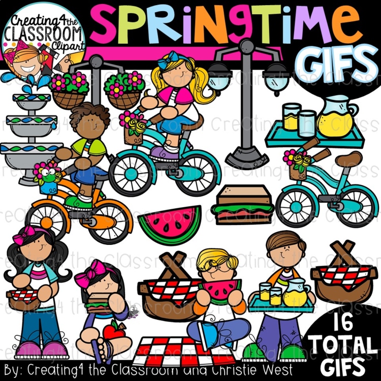 Springtime GIFs {Animated Clipart}
