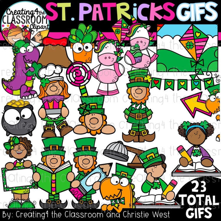 St. Patrick's Day GIFs {Distance Learning GIFs}