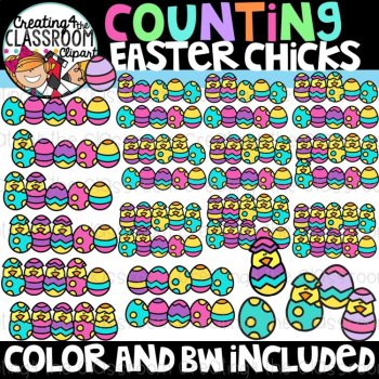 Easter Counting 2 Clipart Bundle, image 3