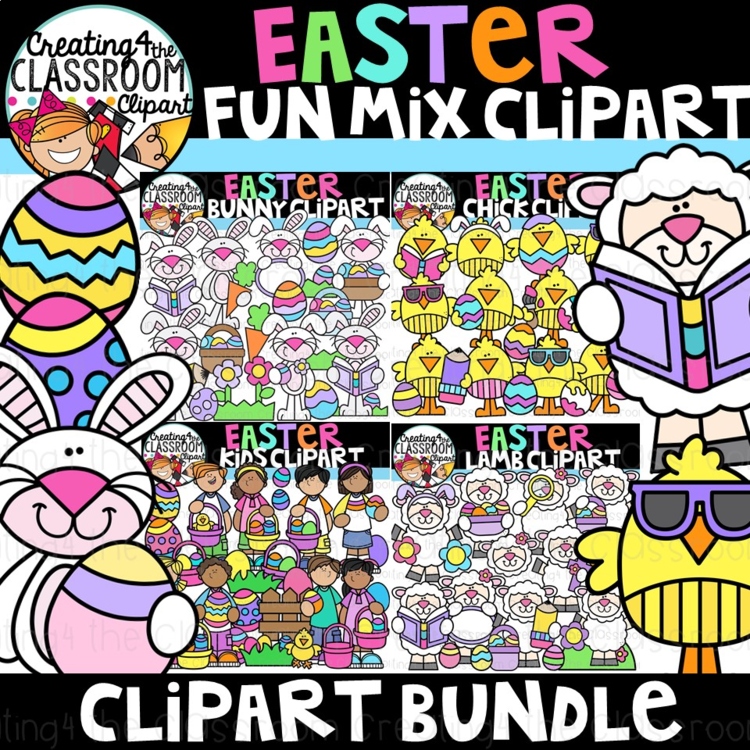 Easter Fun Mix Clipart Bundle {Creating4 the Classroom}