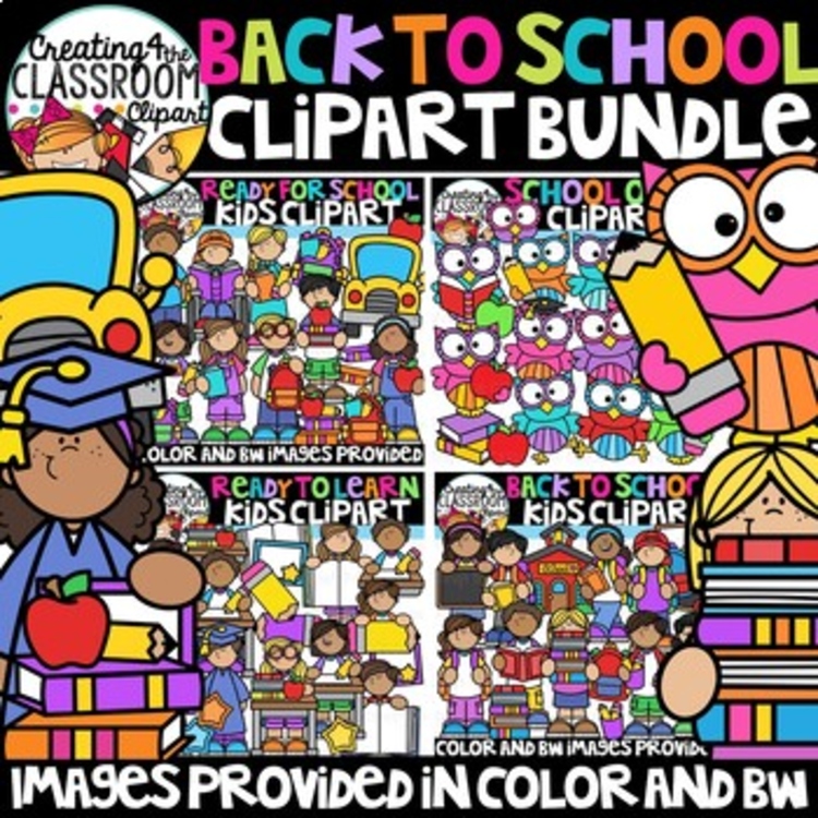 Back to School Clipart Bundle {Creating4 the Classroom}