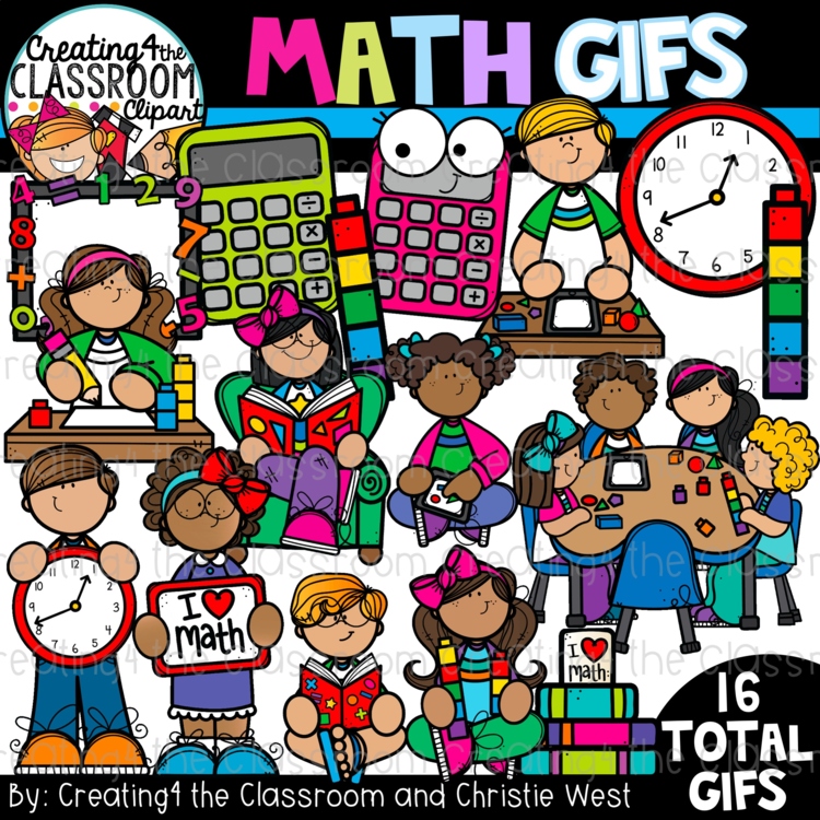 Math GIFs {Distance Learning GIFs}
