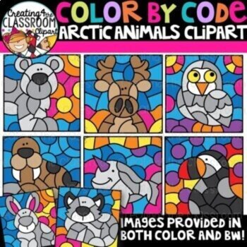 Color By Code Mystery Mix 3 Clipart Bundle {Creating4 the Classroom}, image 3