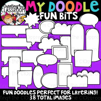 My Doodle Fun Bits Clipart (TpT Sellers Clipart), image 3