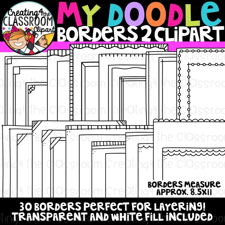 Doodle Borders 2 Clipart (Simple Borders Clipart)