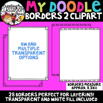 Doodle Borders 2 Clipart (Simple Borders Clipart), image 2