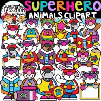 Superhero Clipart Bundle {Creating4 the Classroom}, image 3