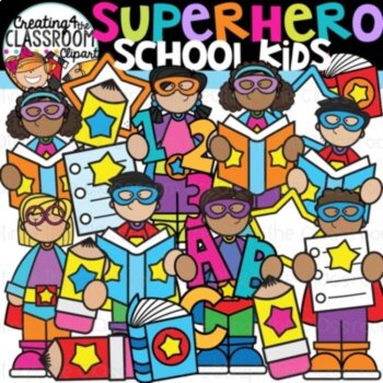 Superhero Clipart Bundle {Creating4 the Classroom}, image 4