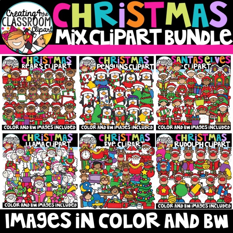 Christmas Mix Clipart Bundle {Christmas Clipart}