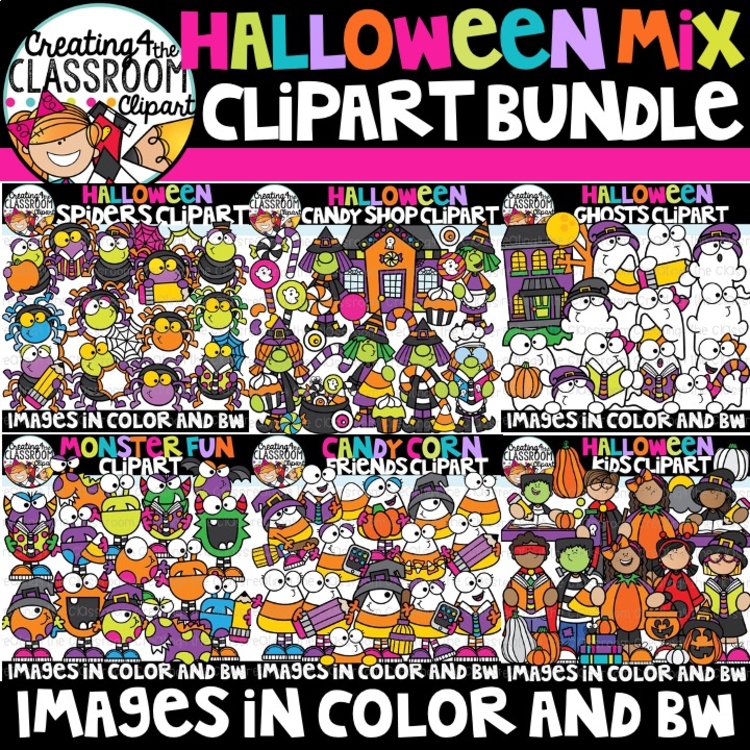 Halloween Mix Clipart Bundle {Halloween Clipart}
