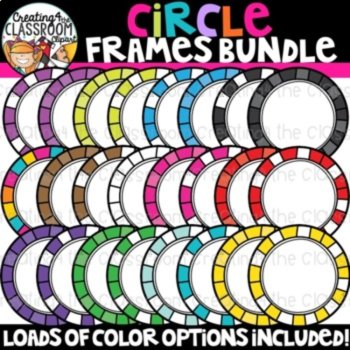 Colorful Frames and Borders Clipart Bundle {Sellers Clipart}, image 4