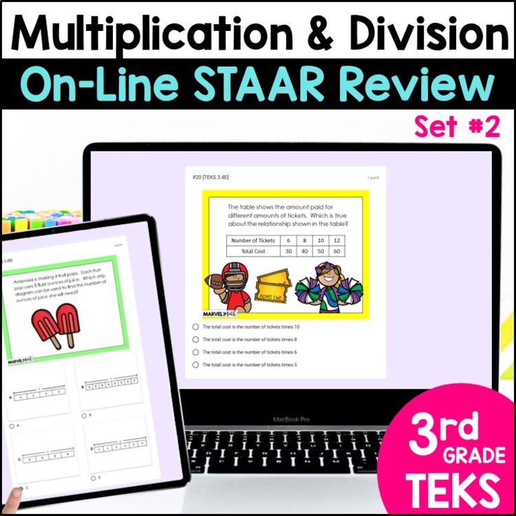 Google Classroom - 3rd Grade Multiplication Division Set 2