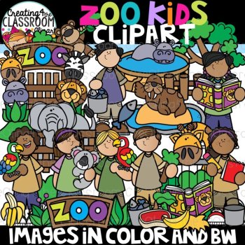 Zoo Animals Clipart Bundle {Zoo Clipart}, image 3