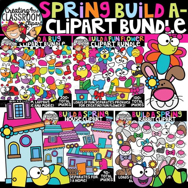 Spring Build A- Clipart Bundle {Spring Clipart}