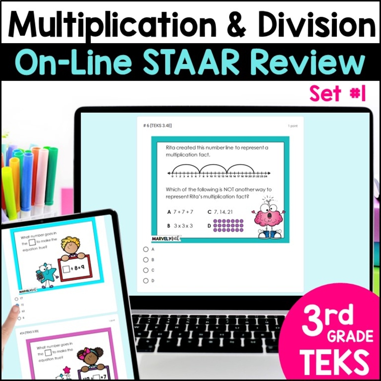 Google Classroom - 3rd Grade Multiplication Division Set 1
