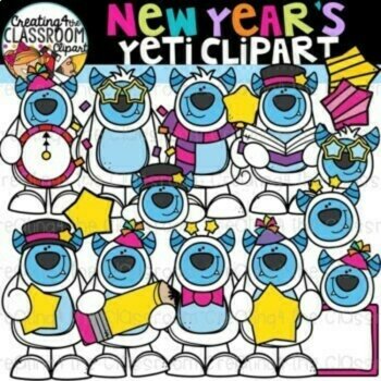 New Years Clipart Bundle |New Years Eve| Clipart, image 3