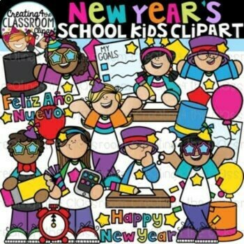 New Years Clipart Bundle |New Years Eve| Clipart, image 4
