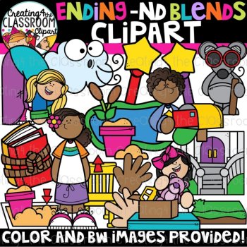Ending N Blends Clipart Bundle {Ending Blends Clipart}, image 2