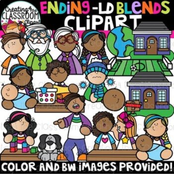 Ending L Blends Clipart Bundle {Ending Blends Clipart}, image 2