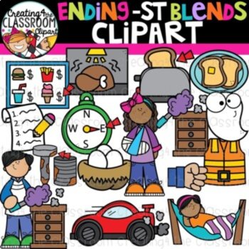 Ending S Blends Clipart Bundle {Blends Clipart}, image 2