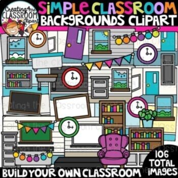 Simple Backgrounds 2 Clipart Bundle {Backgrounds Clipart}, image 3