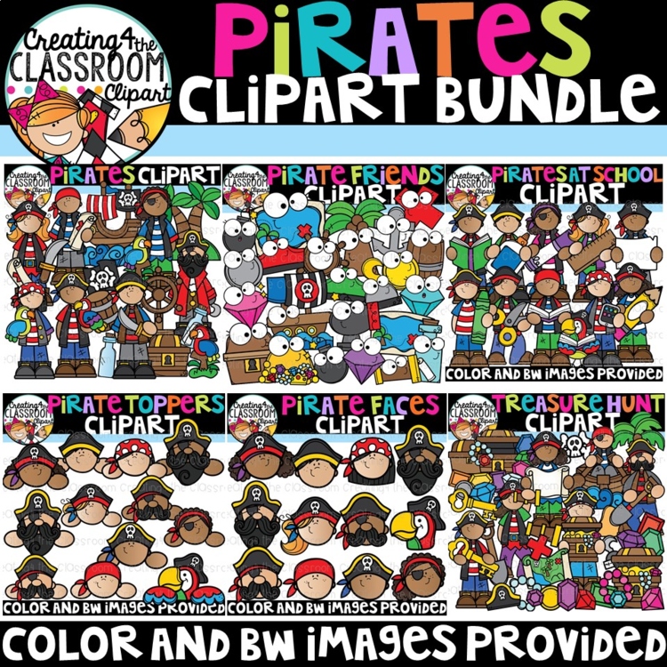 Pirates Clipart Bundle -Pirate Clipart