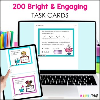 3rd Grade Math Digital Review Bundle TEKS STAAR, image 3
