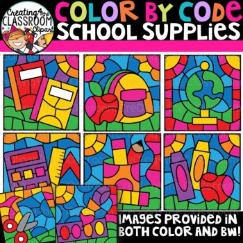 Color by Code Mystery Mix 2 Clipart Bundle {over $30.00 value!}, image 2