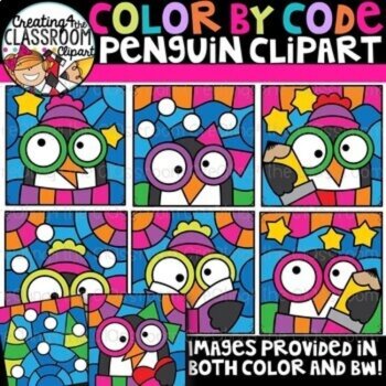 Color by Code Mix Clipart Bundle {Color by Code Clipart}, image 3