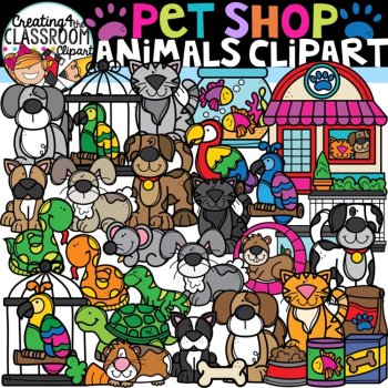 Pet Shop Animals Clipart Bundle {Pets Clipart}, image 2