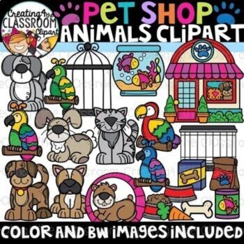 Pet Shop Animals Clipart Bundle {Pets Clipart}, image 3