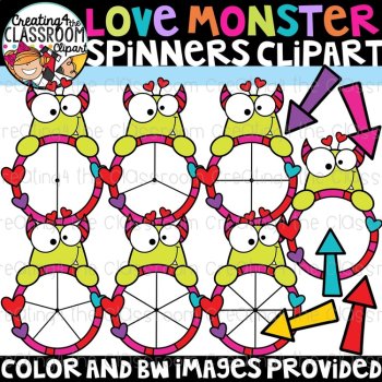 Valentine's Day Spinners Clipart Bundle, image 2